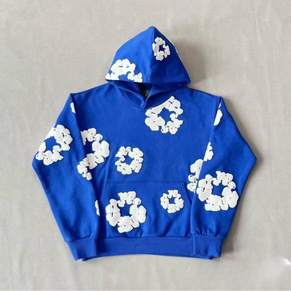 Blue Floral Men's Sweater